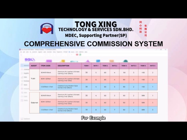 COMPREHENSIVE COMMISSION SYSTEM