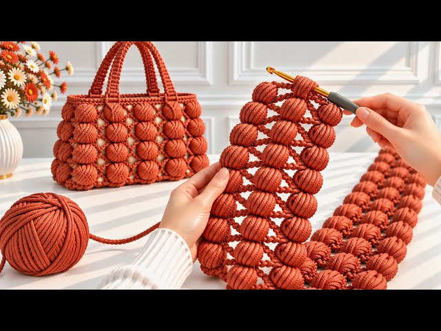 How to Crochet a Beautiful Leaf Motif🌿 Hairband, Bag Handle & Motif Bag | Easy Step-by-Step Tutorial