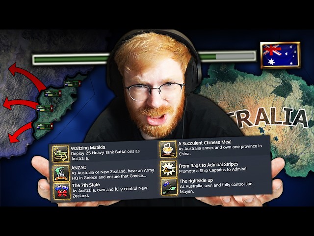 I Played HOI4 Until I Got Every Australia Achievement
