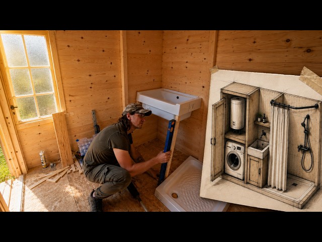 Building My Off Grid Shed | Cabin Life, Firewood Storage | EP135