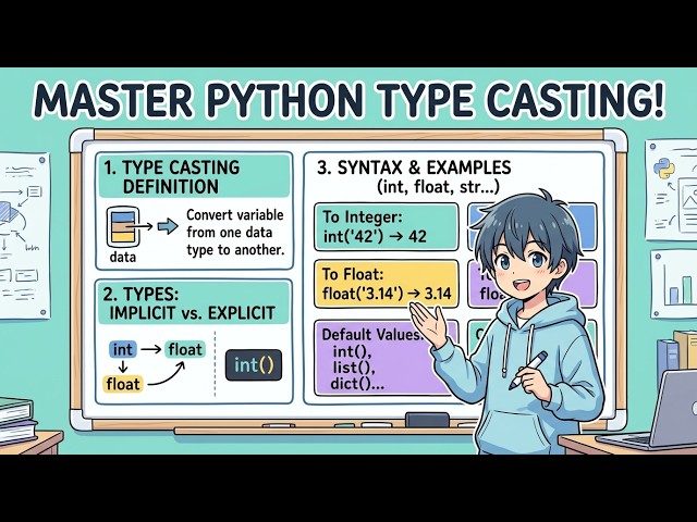 Python Type Casting Explained  Explicit vs Implicit Conversion Made Easy! #codevibeofficial