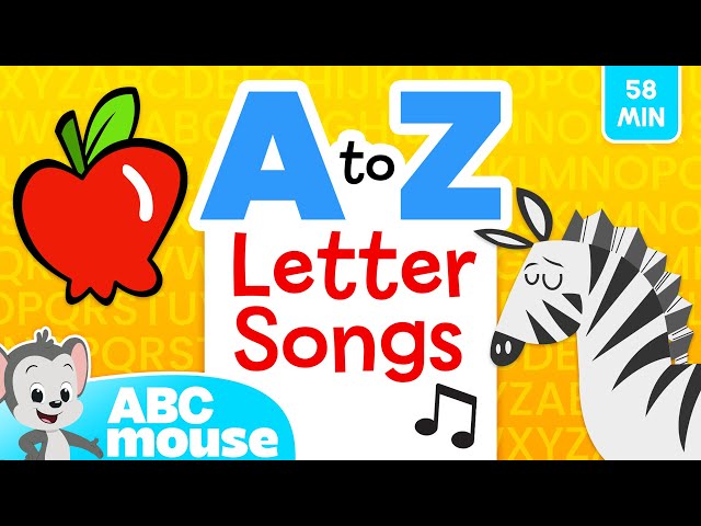 🎵 ABCmouse Alphabet Songs A to Z | 58-Minute Preschool Music Compilation for TV | Learn the ABCs! 🎶