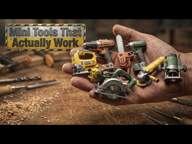Mini Tools That ACTUALLY Work 😳 Cutting Real Wood in Tiny Scale!