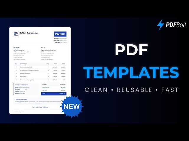 PDF Templates: Design Once, Generate Thousands