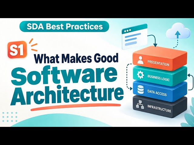 S1 | What Makes Good Software Architecture | SDA Best Practices | Uplatz