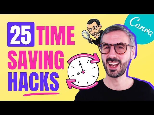 25 Productivity Tips & Hacks to SAVE TIME - DESIGN FASTER in Canva!