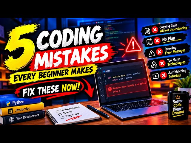 5 Coding Mistakes Every Beginner Makes (Fix These NOW!)