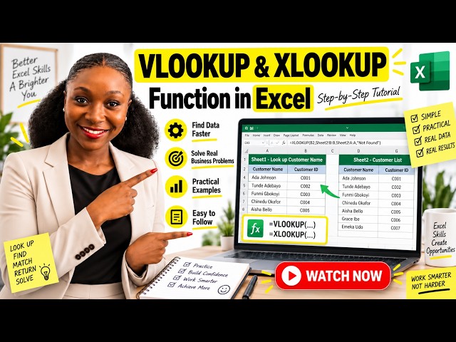 Vlookup and Xlookup Functions in MS Excel