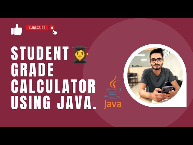 Student grade calculator using java. Calculate total marks, average percentage & grade. #viral #java