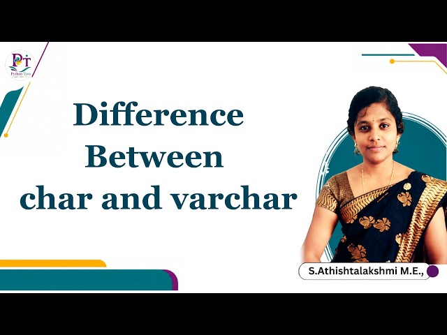 Difference Between Char and Varchar Class 12 | Class 11 | CS | IP