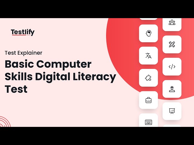 Basic Computer Skills Digital Literacy Test | Testlify
