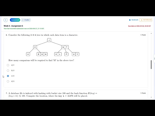 Swayam DBMS Week 6 Solution