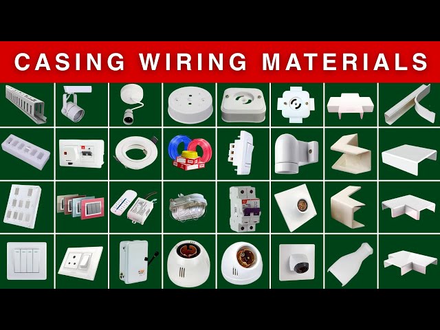 Electrical House Wiring Item List with Images | Casing Capping Wiring Materials Name and Pictures
