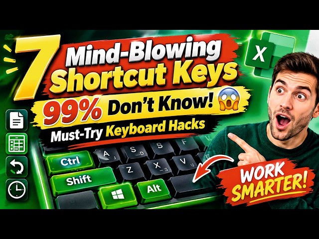 7 Mind-Blowing Shortcut Keys 99% Don't Know! 😱 Must-Try Keyboard Hacks