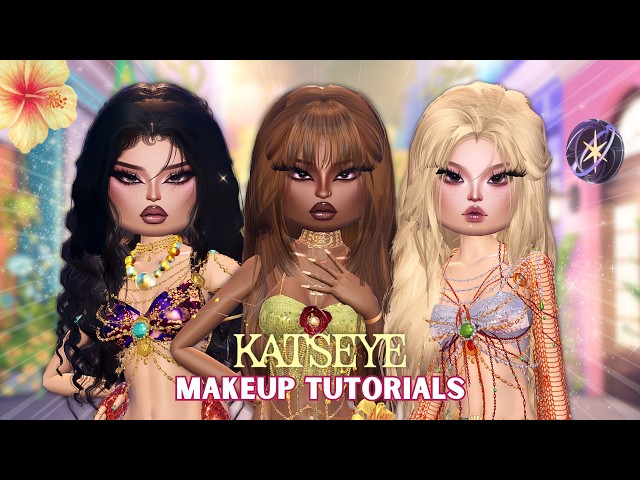 *KATSEYE* MAKEUP TUTORIALS in Dress to Impress!!🌸❤️