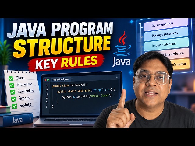 13. Structure of a Java Program and Rules for Writing a Java Program