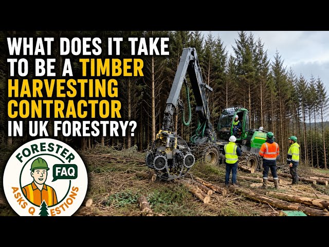 What does it take to be a timber harvesting contractor in UK forestry? | Forester Asks Questions