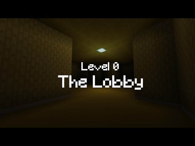 I recreated the backrooms in Minecraft | Level 0 The Lobby