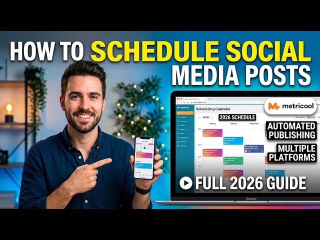 How to Schedule Social Media Posts With Metricool (2026 Tutorial)