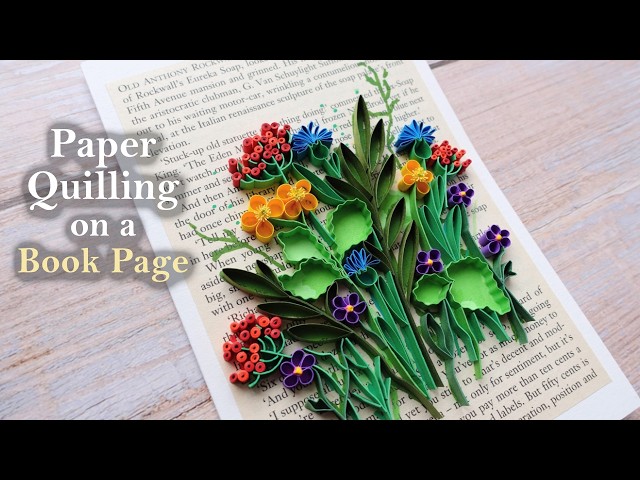 I made quilling flowers that I love 💚