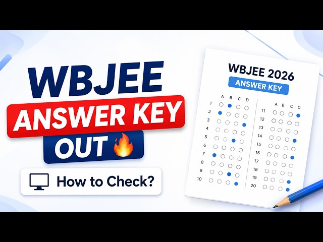 WBJEE Answer Key Out 🔥 How to Check? #WBJEE2026