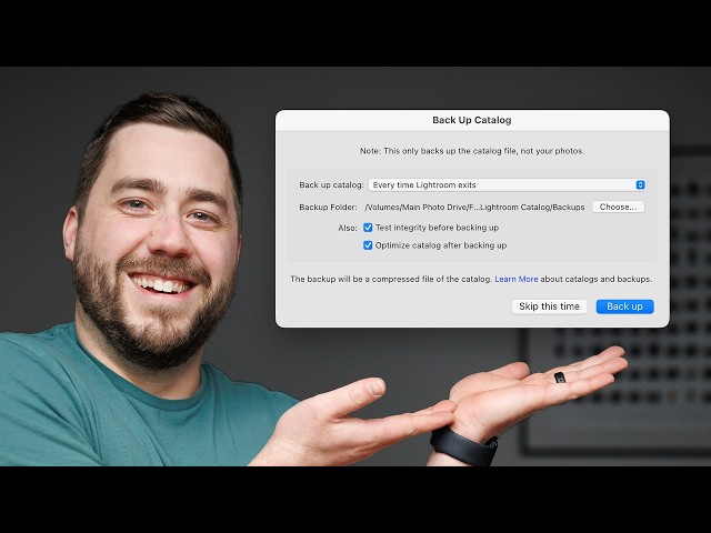 Backing up your Lightroom Catalog does NOT Backup Your Photos