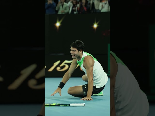 The moment Carlos Alcaraz became an Australian Open champion 🏆 #tennis #ausopen #alcaraz