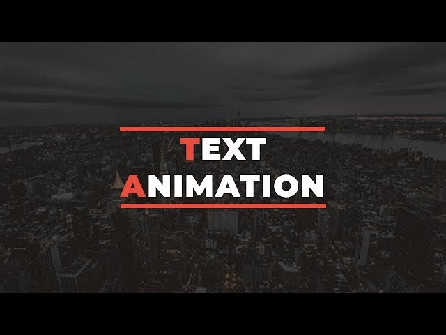Simple Text Animation Just By Using HTML & CSS