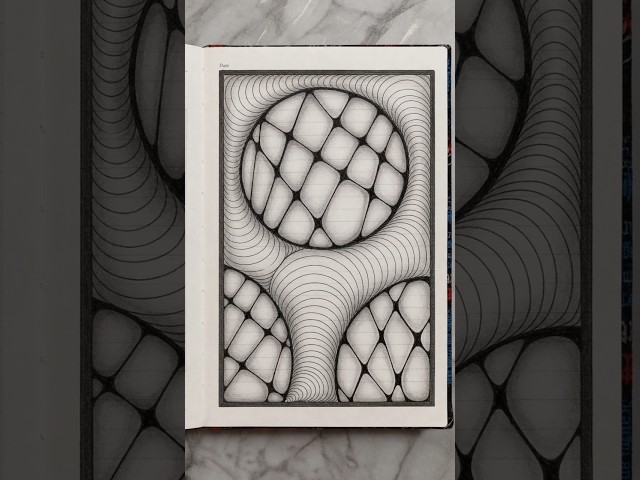Day 56 Easy Doddle Art Tutorial #doodle #doodleart #easy #drawing #art #zentangle #zen #shorts #yt