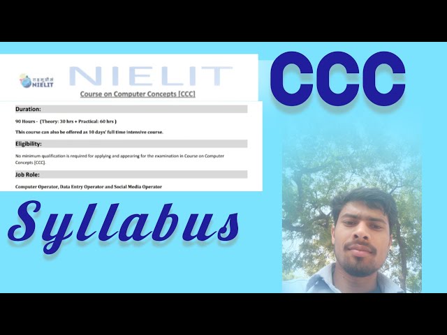 CCC Syllabus, CCC Nielit study meterial #ccc #computer #study #nielitccc ....