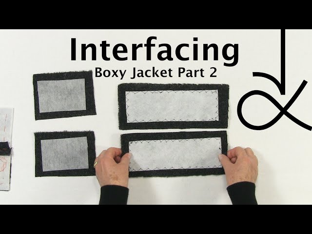 Boxy Jacket 647 Sewing Pattern -  About Interfacing - Making Up Part 2