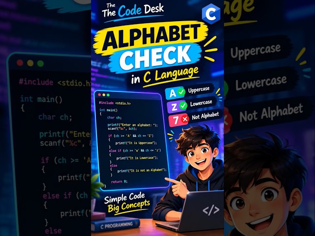 Can C Detect Uppercase or Lowercase? 🔤 | Try This! #coding