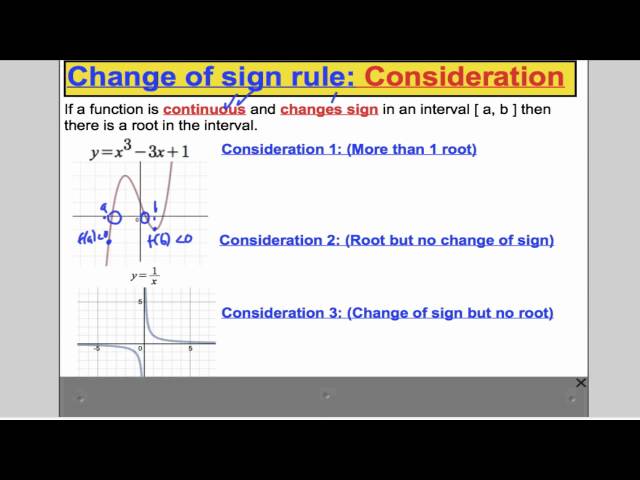 Numerical Methods - Locating root (L8) Core 3 Edexcel A-Level Maths