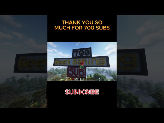 THANK YOU SO MUCH 🥰 FOR 700 SUBS #shorts #minecraft #viral