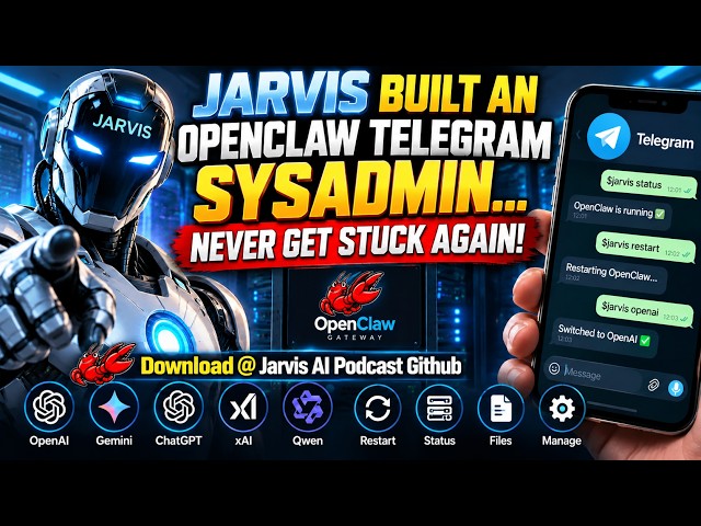 JARVIS BUILT AN OPENCLAW SYSADMIN… NEVER GET STUCK AGAIN! #openclaw #ai #agenticai