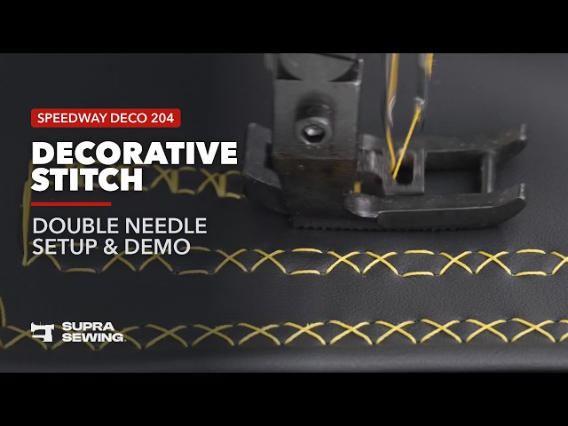 Speedway Deco 204 Double-Needle Decorative Sewing Machine: Complete Setup and How to Use It
