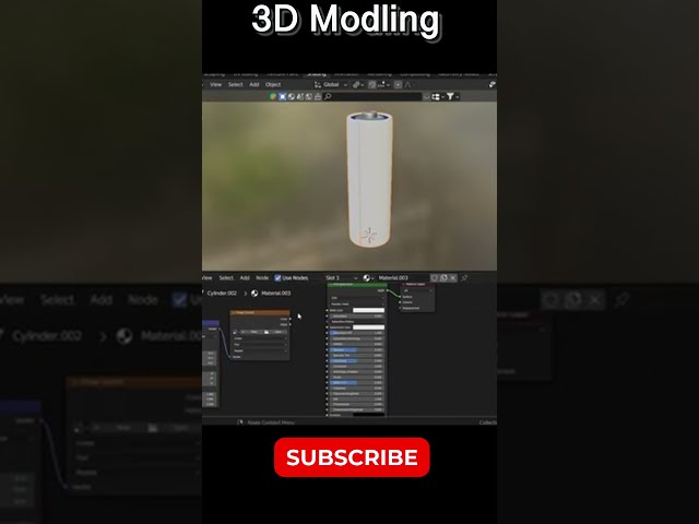 Realistic Battery Hard Surface Modelling BLENDER TUTORIAL #freestor #blender #3d