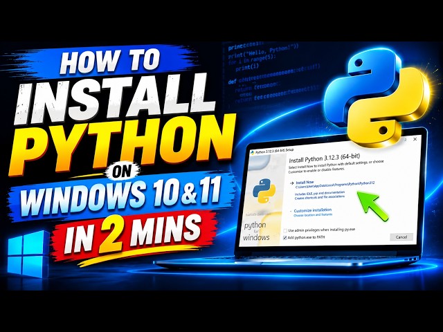 How to Install Python on Windows 10 & 11 in Just 2 Minutes 🐍 | Step-by-Step Guide | WebGen & Tech