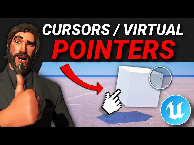 Creating CURSORS / Virtual Pointers in Fortnite Creative/UEFN! ( UIs, Raycasting & Scene Graph)