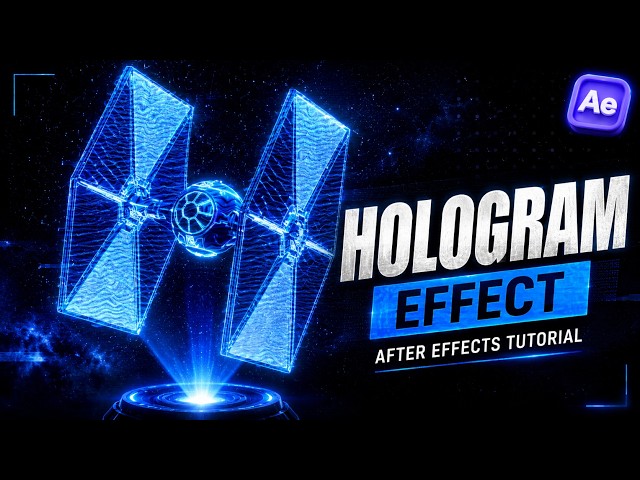 After Effects Hologram Effect Tutorial | Create a Futuristic Hologram