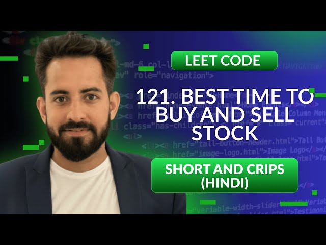 Leetcode 121. Best Time to Buy and Sell Stock | Hindi | Python | Leetcode 1 | Optimized way