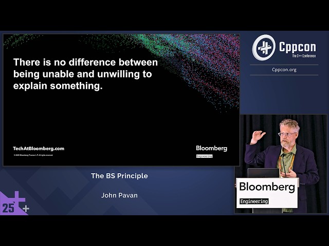 Lightning Talk: The BS Principle - John Pavan - CppCon 2025