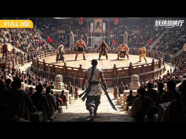 【Chinese drama】无名武者被逼上死亡擂台，不料他一招击败最强挑战者，全场瞬间安静！
