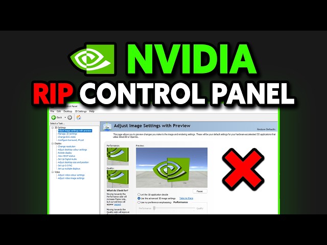 RIP NVIDIA Control Panel..