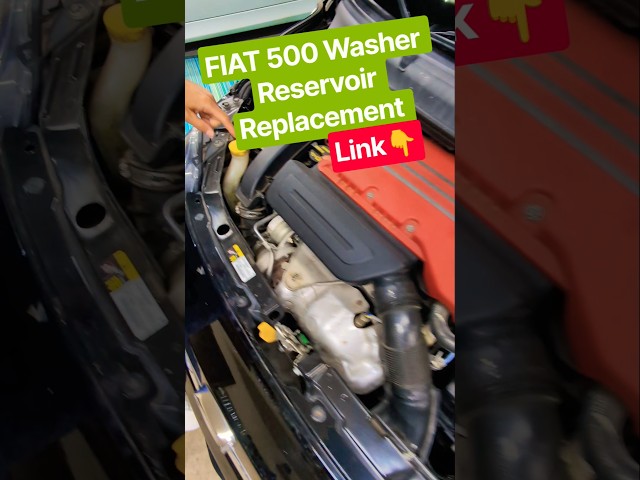 Link👉 FIAT 500⚒️ Washer Reservoir Replacement 👉#fiat #fiat500 #fiatabarth #abarth #easy #fix #help