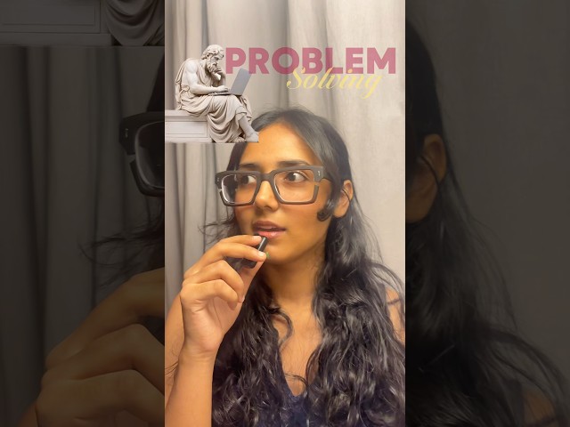 problem solving 101 #introspection #problemsolving #criticalthinking