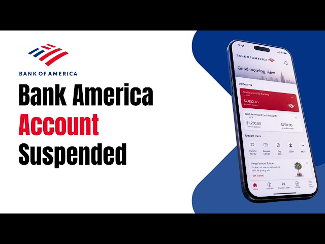 How to Fix Bank of America account suspended