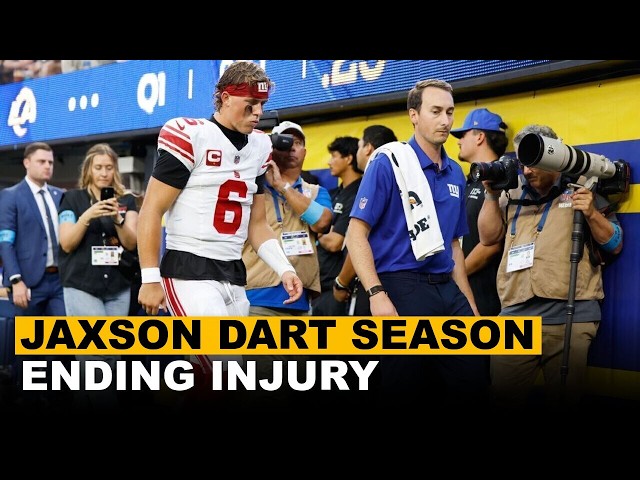Giants Star Quarterback Jaxson Dart Ruled Out For Potentially Entire Season