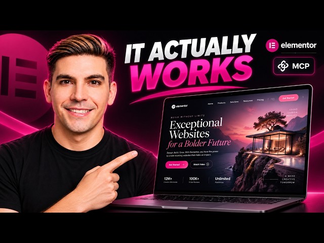 This Actually Works → I Built a WordPress Website With Elementor MCP