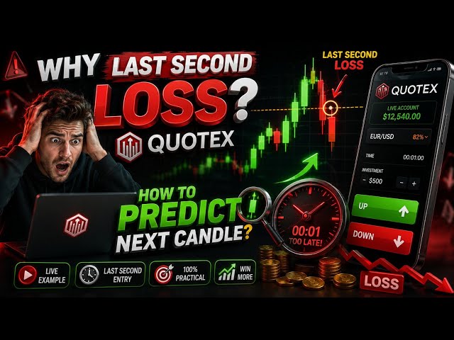 Quotex Trading For Beginners | Predict the Next Candle on Quotex | Avoid Last Second Losses!!